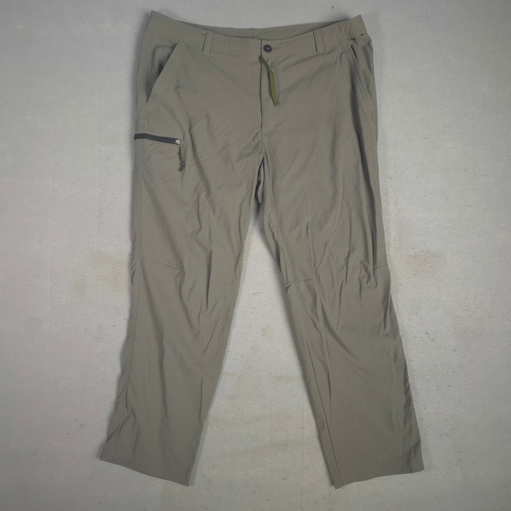 REI Co-op Sahara Path Mens 40x30 Hiking Pants Gray Nylon Spandex Outdoor Trail